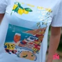 Kép 2/2 - Amalfi part- mintás pamut póló