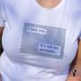 Kép 2/2 - Arany "I love you-it's not my problem"- feliratú póló