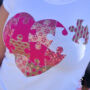 Kép 2/3 - Puzzle szív- mintás pamut póló