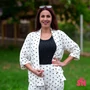 Kép 1/3 - Elől nyitott, pöttyös blézer