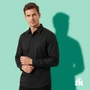Kép 1/3 - Fekete férfi ing – normál szabás, zseb nélkül