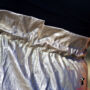 Kép 2/4 - Gumis derekú, rozé-arany színű, műbőr szoknya